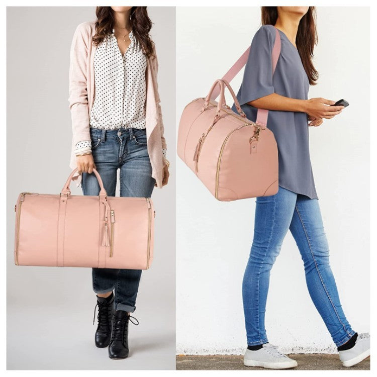 Women's Waterproof Large Capacity Handbag Folding Travel Duffle Bag Suit Bag