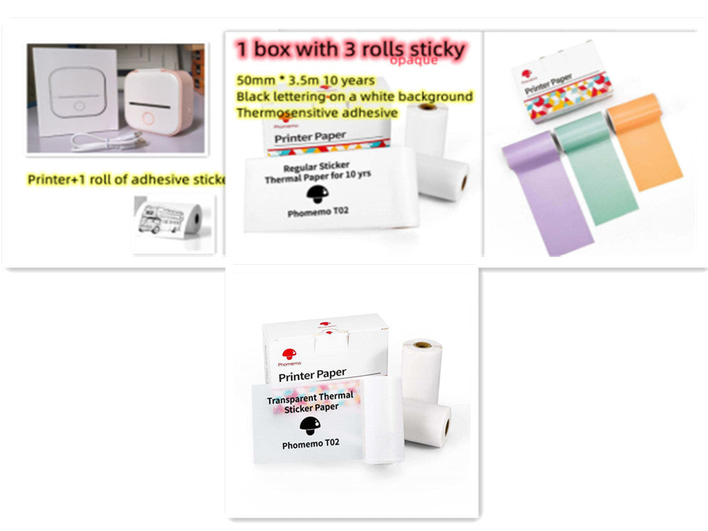 Mini Thermal Portable Label Printer