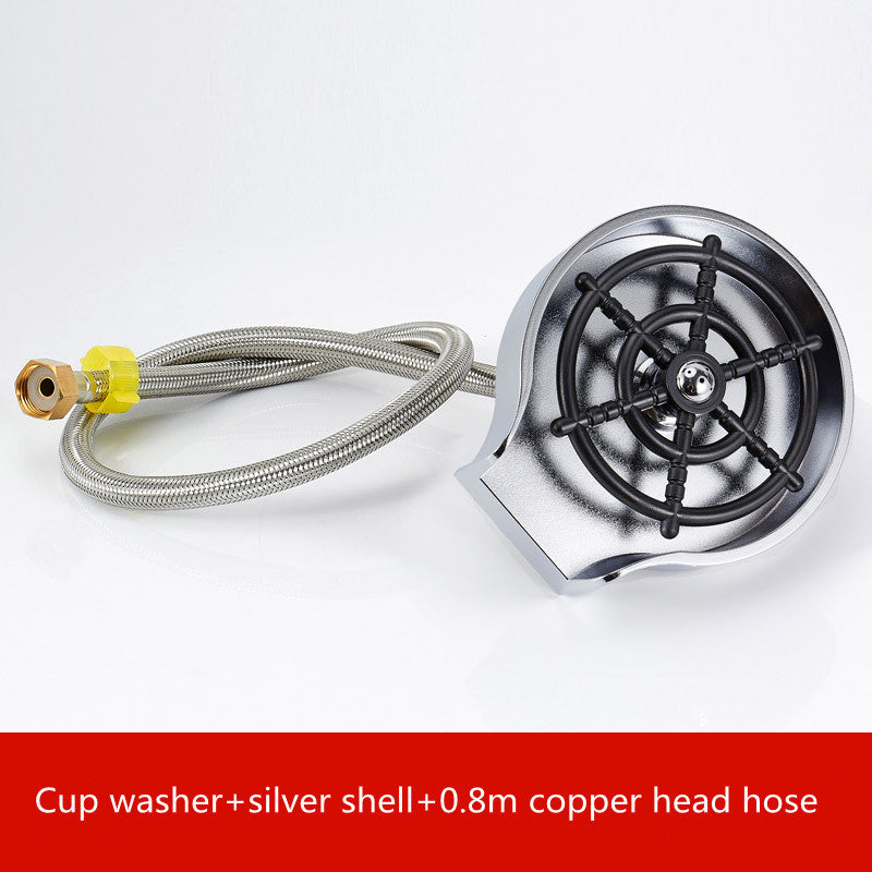 Spray Automatic Faucet Coffee Pitcher Bar Counter Cup Washer Sink High-pressure Wash Cup Tool Kitchen
