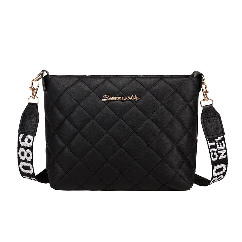 Women Trend Lingge Embroidery Female Shoulder Bags Fashion Chain Ladies Crossbody Purse