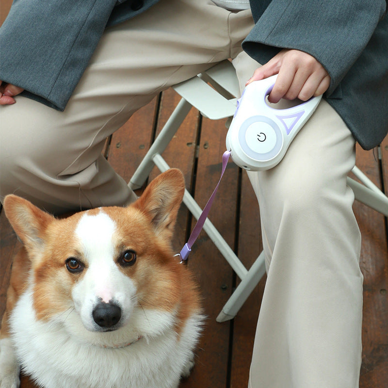 Retractable Leash And Dog Leash Dog Collar Spotlight Automatic Pet Dog Cat Traction Rope For Small Medium Dogs Pet Product