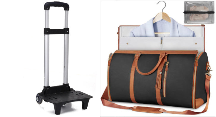 Women's Waterproof Large Capacity Handbag Folding Travel Duffle Bag Suit Bag