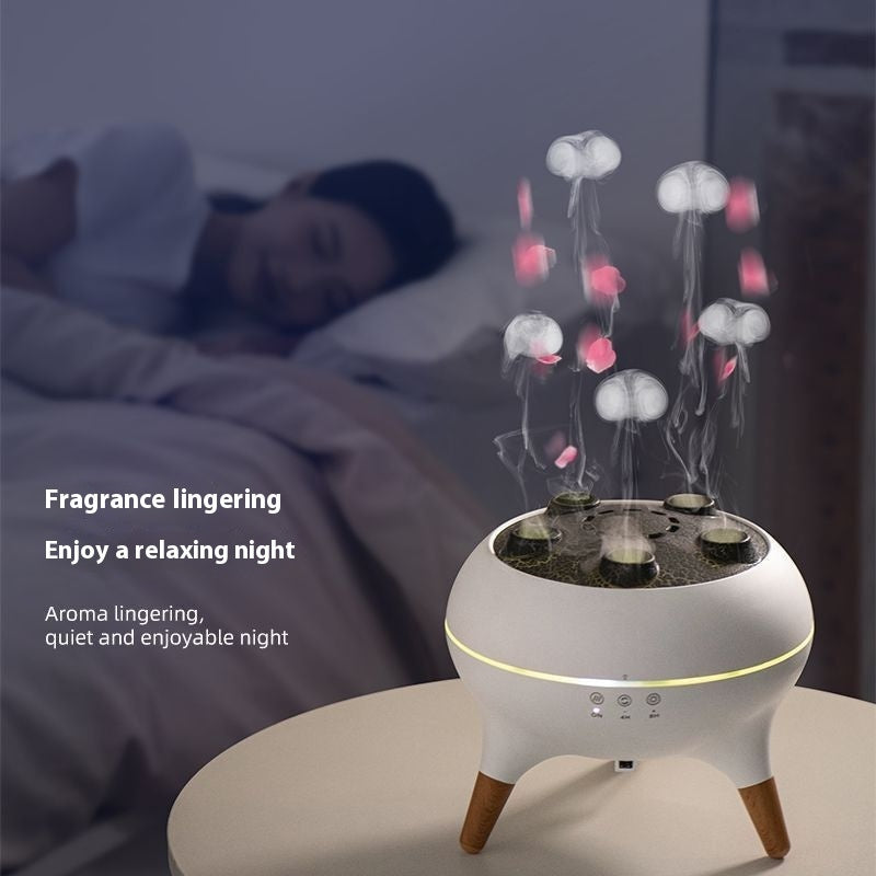 Intelligent Jellyfish Air Humidifier Ultrasonic Porous Atomization Timing Remote Control Humidifier Aroma Diffuser