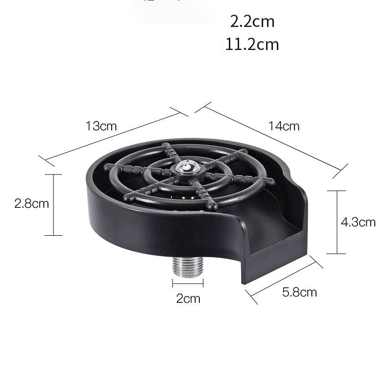 Spray Automatic Faucet Coffee Pitcher Bar Counter Cup Washer Sink High-pressure Wash Cup Tool Kitchen