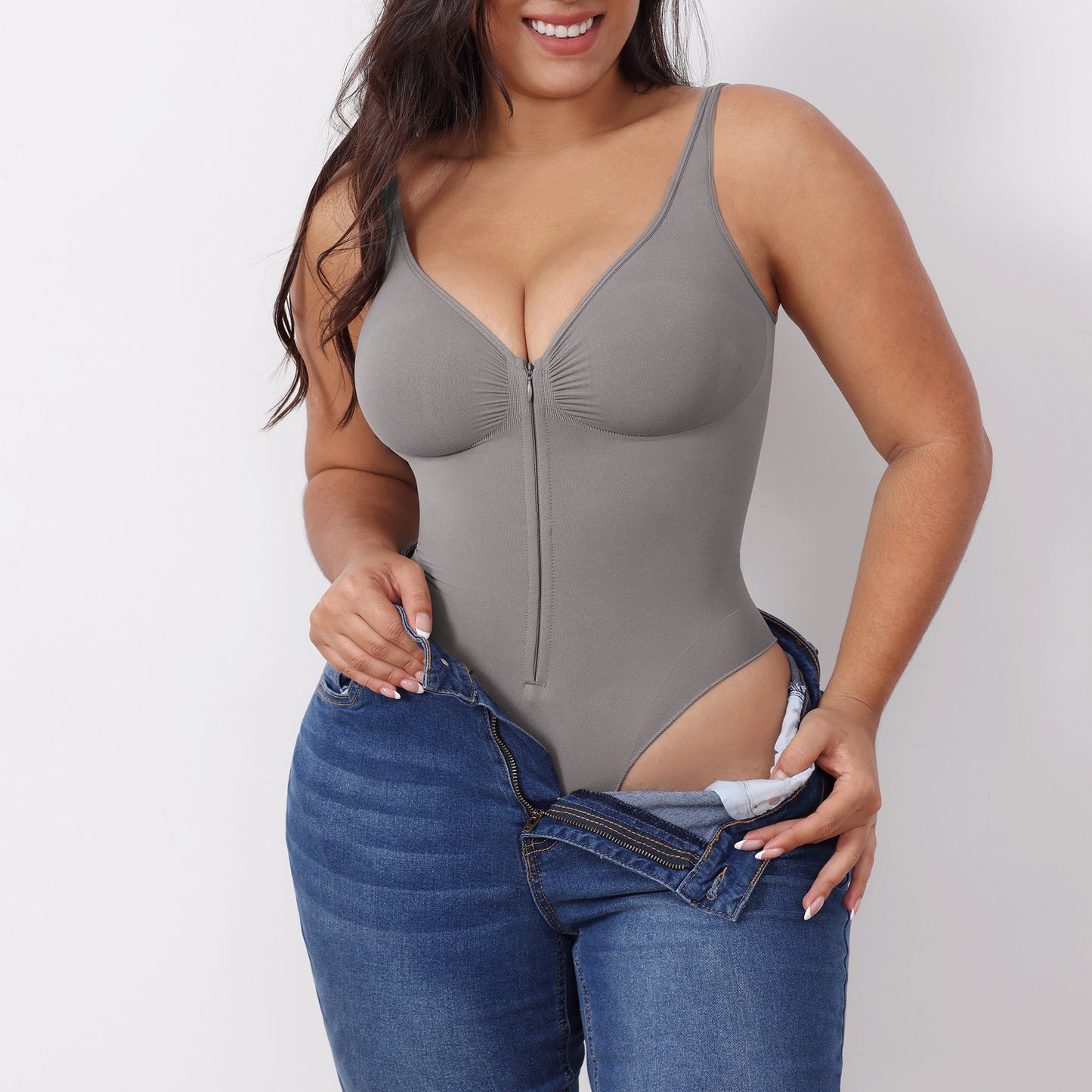 Women's Underwear Bodysuit Corset Body Shaper Waist Shaper Shapewear Woman Post-Surgical Slimming Zip Jumpsuit