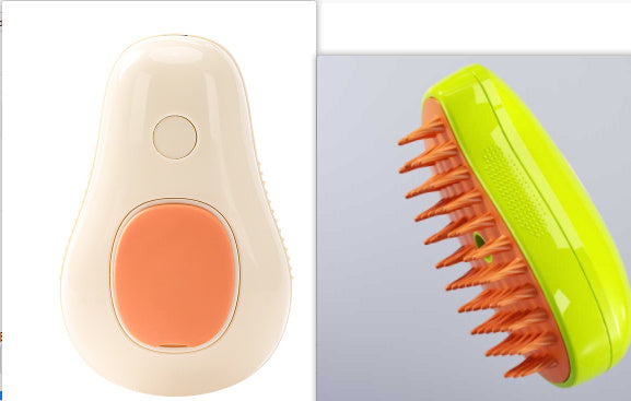 Cat Steamy Brush Cat Dog Grooming Comb Electric Self Cleaning Steam Cat Brush For Massage Avocado Shape Pet Spray Cat Grooming