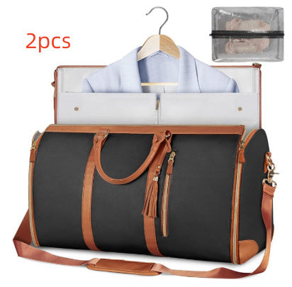Women's Waterproof Large Capacity Handbag Folding Travel Duffle Bag Suit Bag