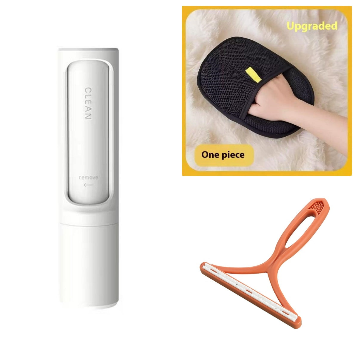 Reusable Pet Hair Remover Brush Lint Roller Portable Effective Self Cleaning Tool