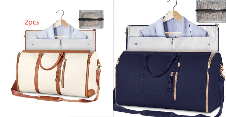Women's Waterproof Large Capacity Handbag Folding Travel Duffle Bag Suit Bag
