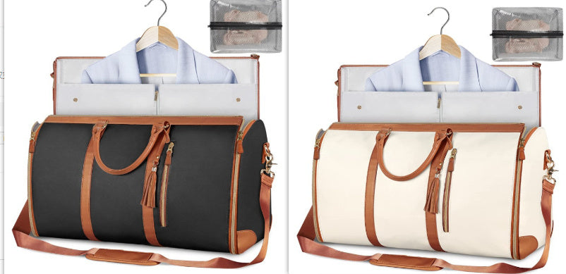 Women's Waterproof Large Capacity Handbag Folding Travel Duffle Bag Suit Bag