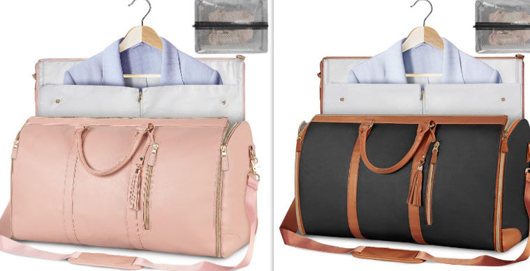 Women's Waterproof Large Capacity Handbag Folding Travel Duffle Bag Suit Bag