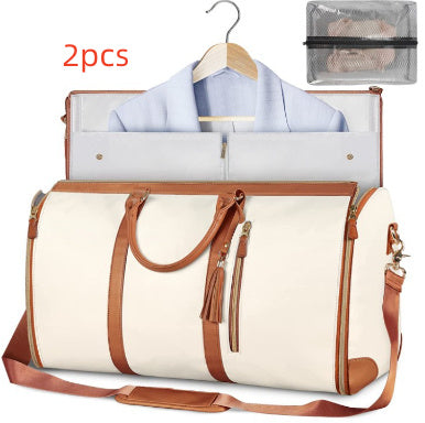 Women's Waterproof Large Capacity Handbag Folding Travel Duffle Bag Suit Bag