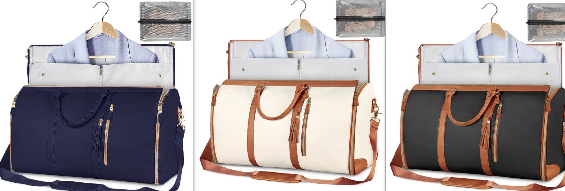 Women's Waterproof Large Capacity Handbag Folding Travel Duffle Bag Suit Bag