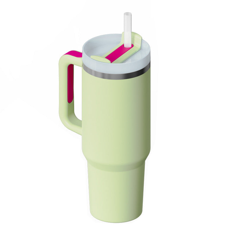 Stainless Steel Coffee Cup 1200ML Spill Proof Vacuum Tumbler With Lid Tapered Mug Gifts For Valentine Lover Suitable For Car Gym Office Travel