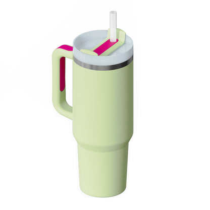 Stainless Steel Coffee Cup 1200ML Spill Proof Vacuum Tumbler With Lid Tapered Mug Gifts For Valentine Lover Suitable For Car Gym Office Travel