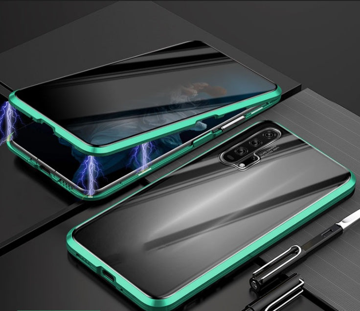 Anti-peep Phone Case Magnetic Protective Shell Magnetic Privacy Glass Case For Phone