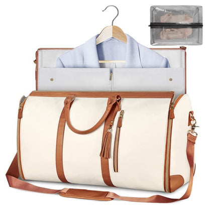 Women's Waterproof Large Capacity Handbag Folding Travel Duffle Bag Suit Bag