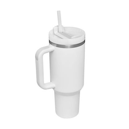 Stainless Steel Coffee Cup 1200ML Spill Proof Vacuum Tumbler With Lid Tapered Mug Gifts For Valentine Lover Suitable For Car Gym Office Travel