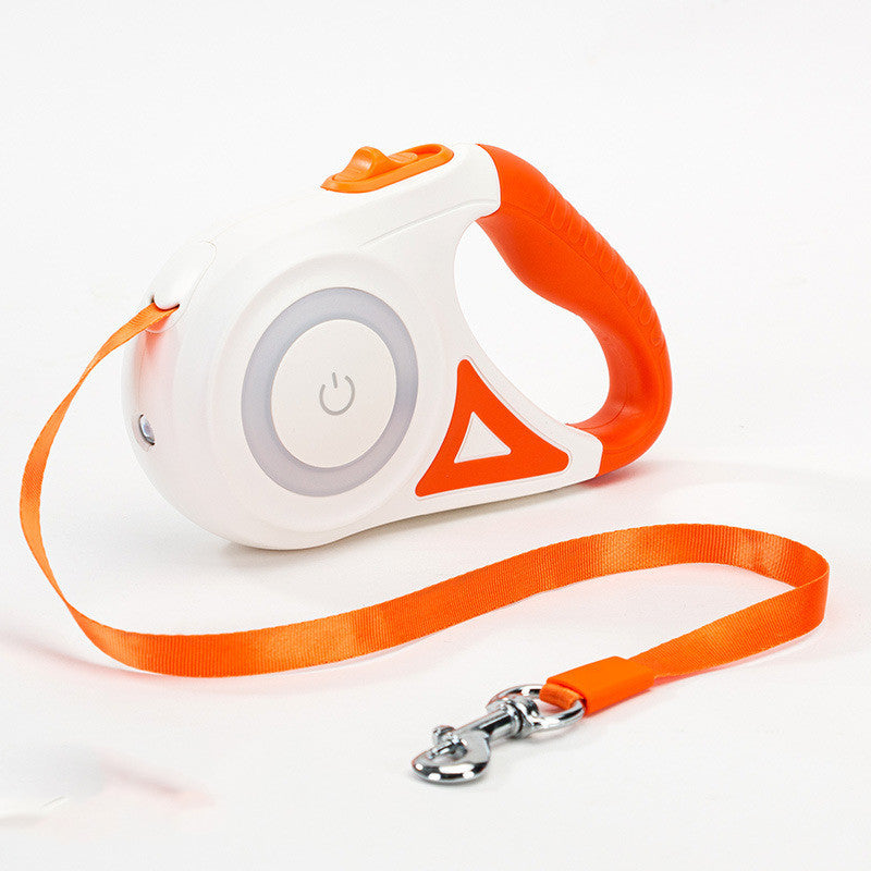 Retractable Leash And Dog Leash Dog Collar Spotlight Automatic Pet Dog Cat Traction Rope For Small Medium Dogs Pet Product