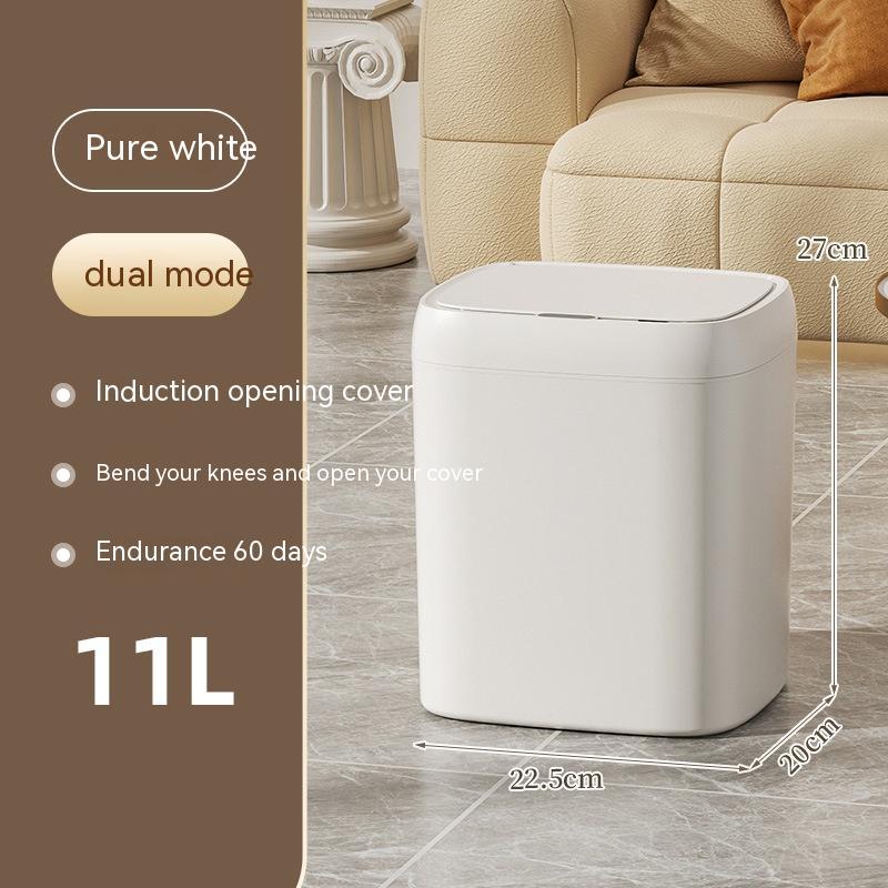 Automatic Smart Dustbin  Smart Trash Can With Lid For Bedroom And Living Room Kitchen Storage Box Trash Can Induction Small Car Box Smart Trash Bin