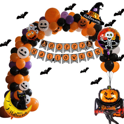 Halloween Party Decoration Hanging Flag Balloon Set