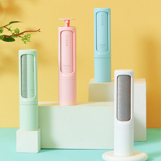 Reusable Pet Hair Remover Brush Lint Roller Portable Effective Self Cleaning Tool