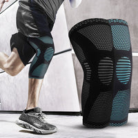 Professional Sports Knee Pads - Breathable Knitted Support for Athletes & Pain Relief