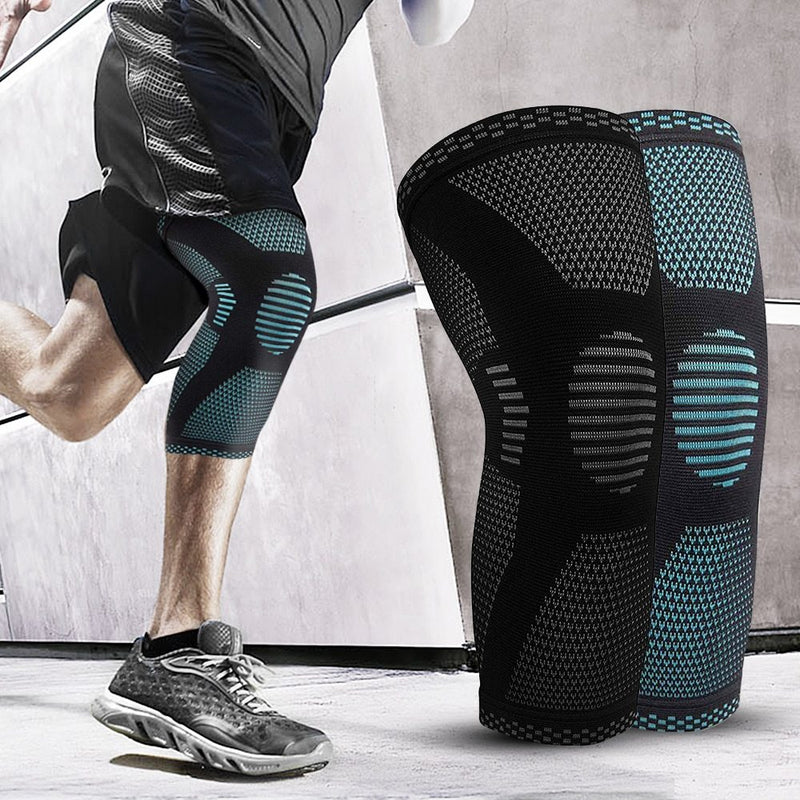 Professional Sports Knee Pads - Breathable Knitted Support for Athletes & Pain Relief