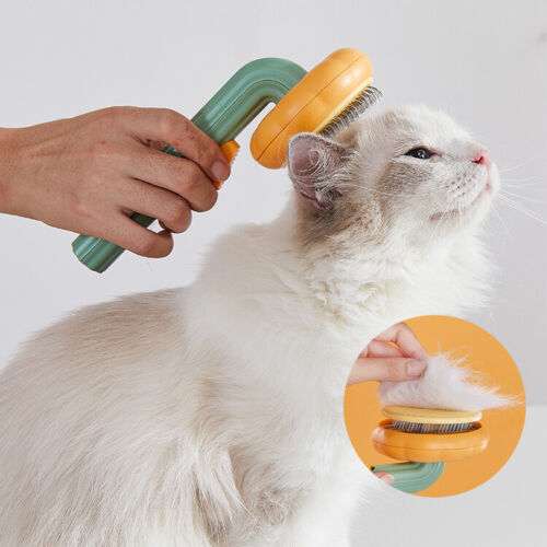 Pet Grooming Self Cleaning Slicker Brush Dogs Cats Puppy Rabbit, Cat Brush