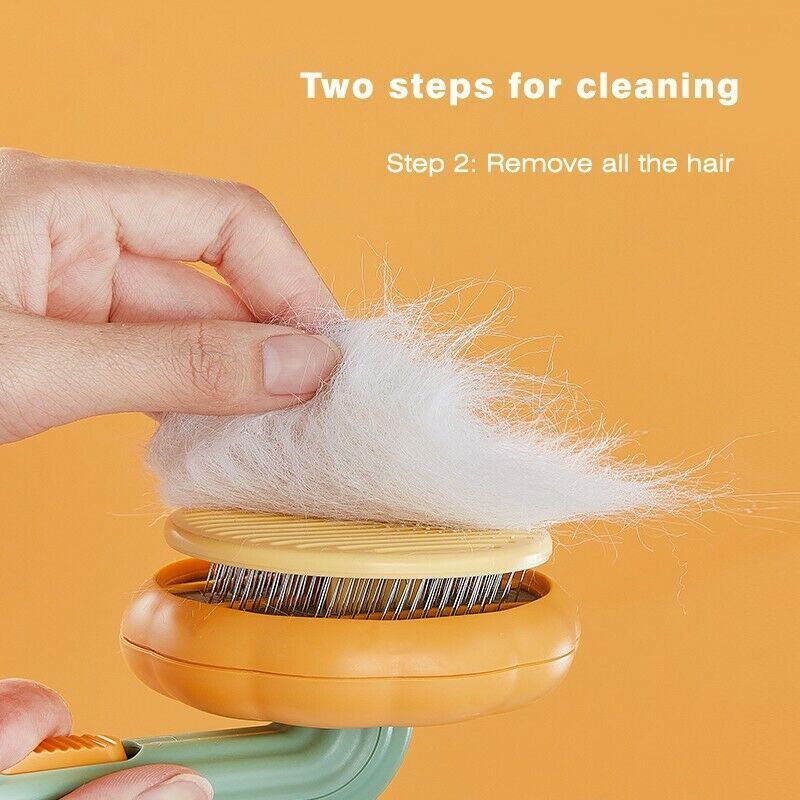 Pet Grooming Self Cleaning Slicker Brush Dogs Cats Puppy Rabbit, Cat Brush