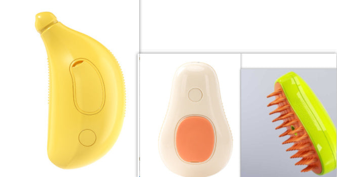 Cat Steamy Brush Cat Dog Grooming Comb Electric Self Cleaning Steam Cat Brush For Massage Avocado Shape Pet Spray Cat Grooming