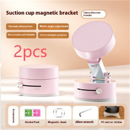 Car Phone Holder Foldable Magnetic Suction Cup With Suction Cup Hands-Free Navigation For Smart Phone