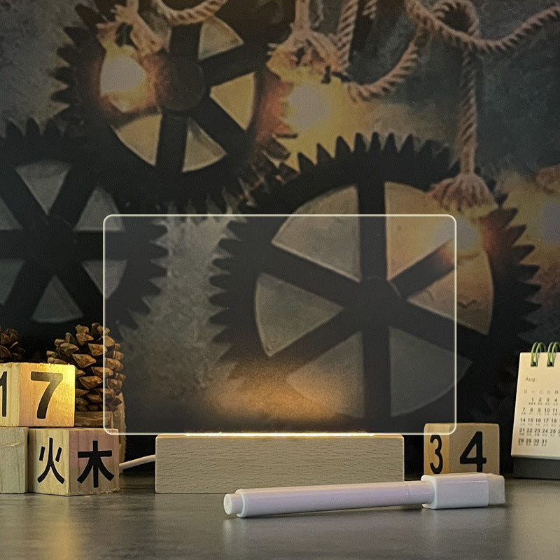 Creative Led Night Board Light USB Message Board Holiday Light With Pen Gift For Children Girlfriend Decoration Night Lamp