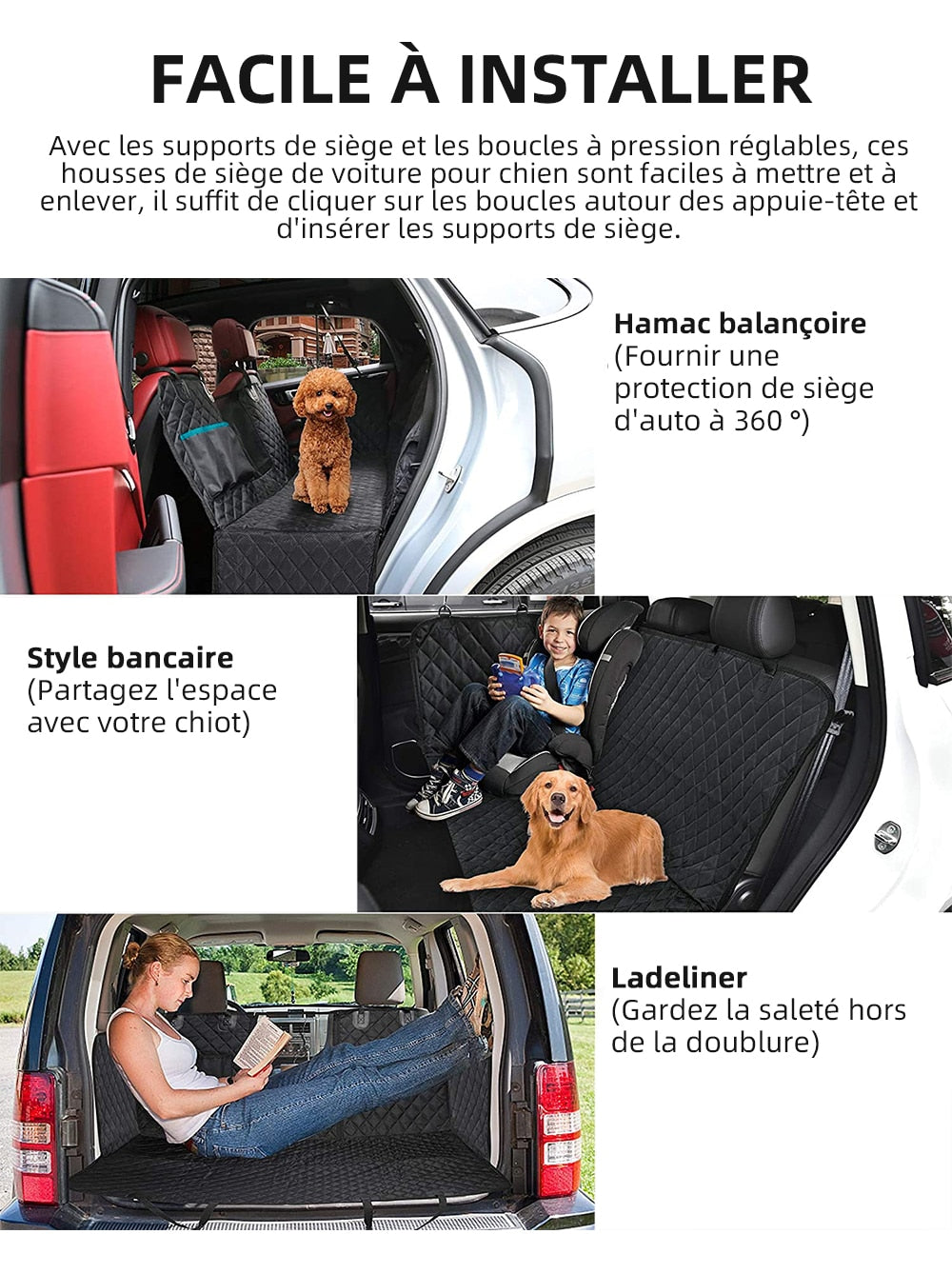 Dog Car Seat Cover View Mesh Pet Carrier Hammock Safety Protector Car Rear Back Seat Mat With Zipper And Pocket For Travel