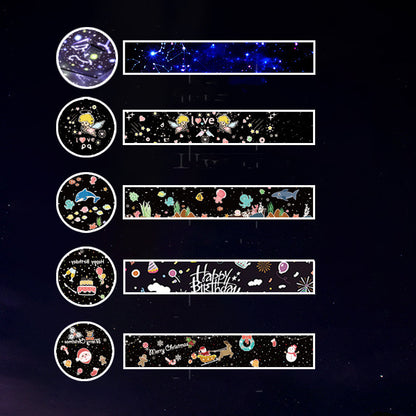 Music Projector Night Light with BT Speaker Chargeable Universe Starry Sky Rotate LED Lamp Colorful Flashing Star