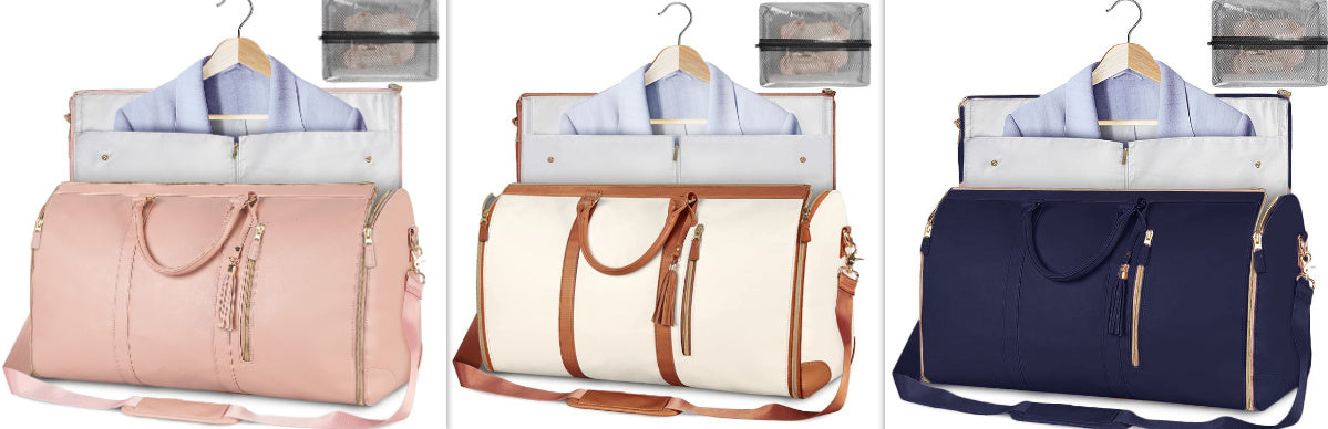 Women's Waterproof Large Capacity Handbag Folding Travel Duffle Bag Suit Bag