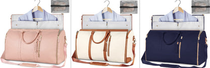 Women's Waterproof Large Capacity Handbag Folding Travel Duffle Bag Suit Bag