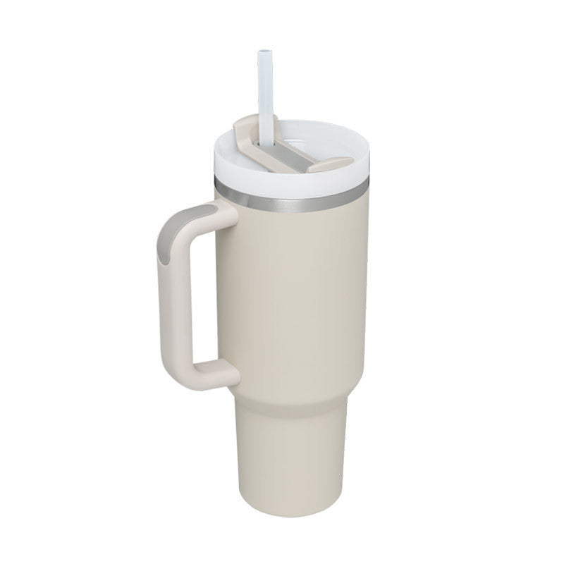 Stainless Steel Coffee Cup 1200ML Spill Proof Vacuum Tumbler With Lid Tapered Mug Gifts For Valentine Lover Suitable For Car Gym Office Travel