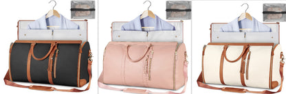 Women's Waterproof Large Capacity Handbag Folding Travel Duffle Bag Suit Bag