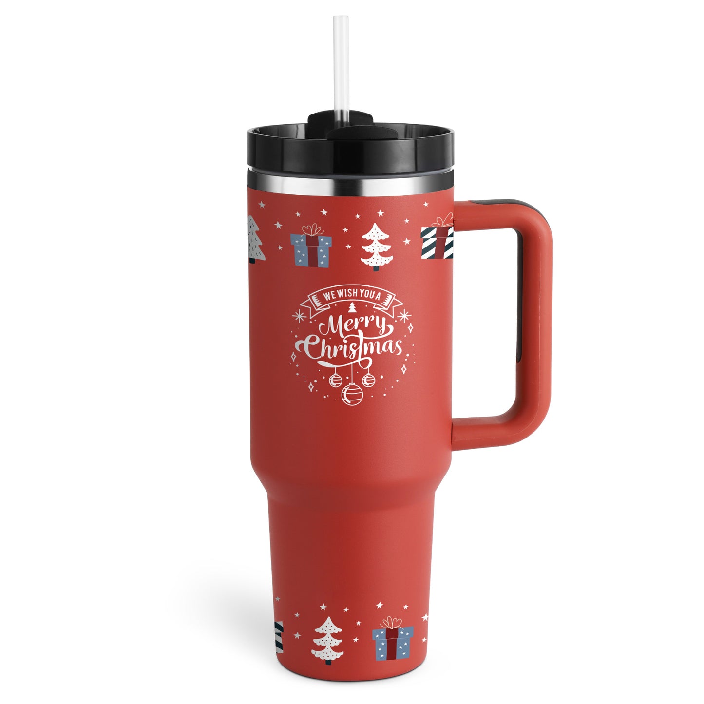 Stainless Steel Coffee Cup 1200ML Spill Proof Vacuum Tumbler With Lid Tapered Mug Gifts For Valentine Lover Suitable For Car Gym Office Travel