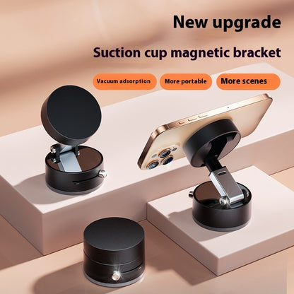 Car Phone Holder Foldable Magnetic Suction Cup With Suction Cup Hands-Free Navigation For Smart Phone