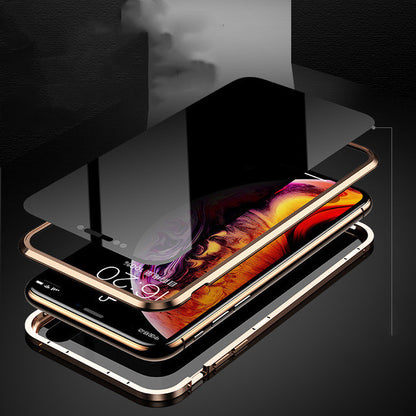 Anti-peep Phone Case Magnetic Protective Shell Magnetic Privacy Glass Case For Phone