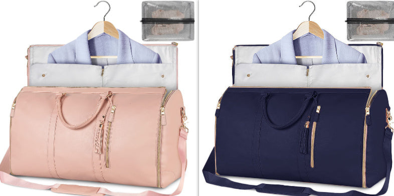 Women's Waterproof Large Capacity Handbag Folding Travel Duffle Bag Suit Bag