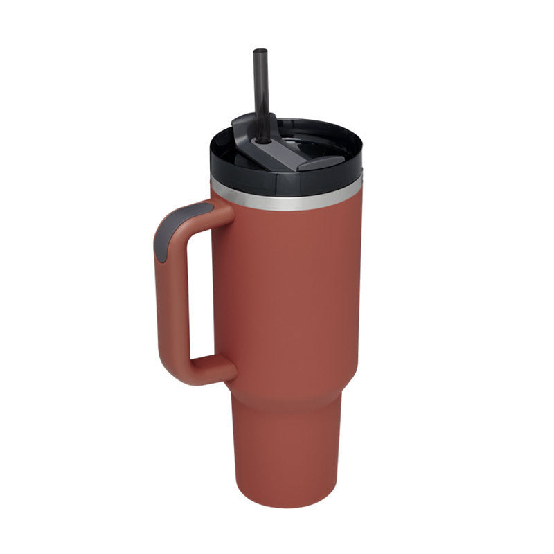 Stainless Steel Coffee Cup 1200ML Spill Proof Vacuum Tumbler With Lid Tapered Mug Gifts For Valentine Lover Suitable For Car Gym Office Travel