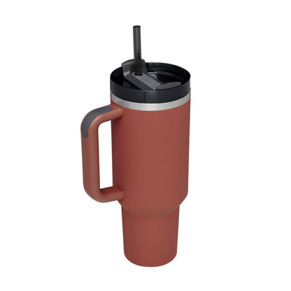 Stainless Steel Coffee Cup 1200ML Spill Proof Vacuum Tumbler With Lid Tapered Mug Gifts For Valentine Lover Suitable For Car Gym Office Travel