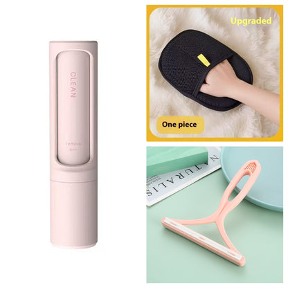 Reusable Pet Hair Remover Brush Lint Roller Portable Effective Self Cleaning Tool