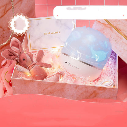 Music Projector Night Light with BT Speaker Chargeable Universe Starry Sky Rotate LED Lamp Colorful Flashing Star