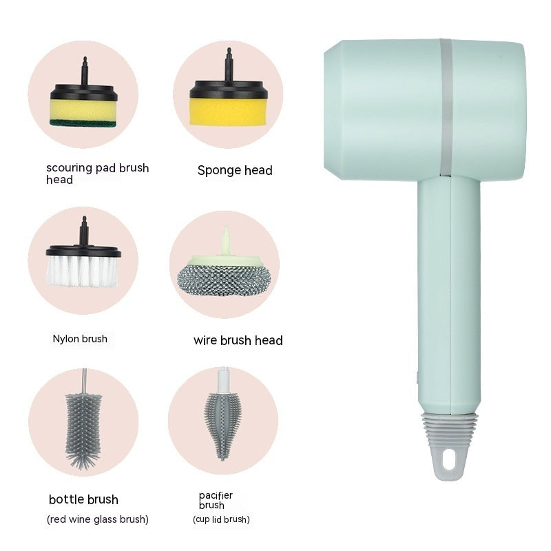 Electric Dishwashing Brush Dishwashing Brush Automatic Wireless USB Rechargeable Professional Kitchen Bathtub Tile Cleaning Brushes