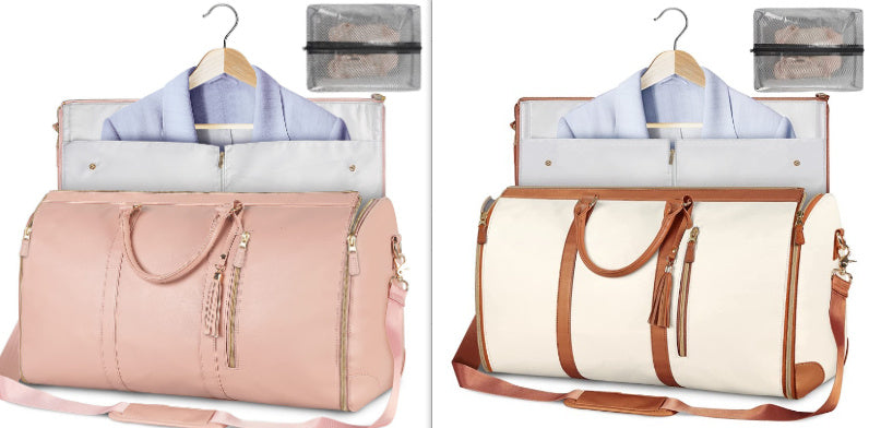Women's Waterproof Large Capacity Handbag Folding Travel Duffle Bag Suit Bag