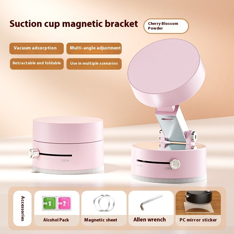 Car Phone Holder Foldable Magnetic Suction Cup With Suction Cup Hands-Free Navigation For Smart Phone